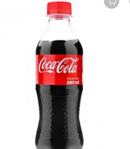 Hình ảnh Coca Chai 390ml - kèm đá