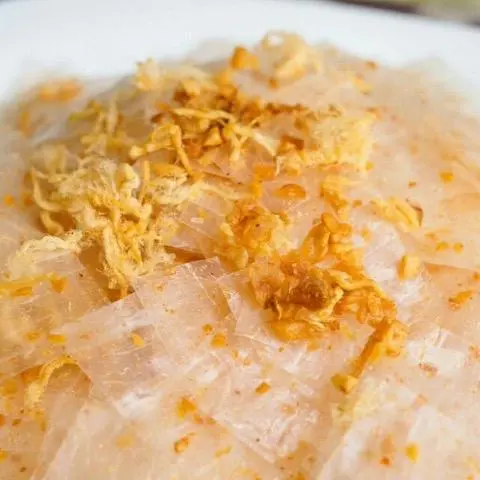 Hình ảnh Bánh tráng sa tế tỏi - chà bông (Đã trộn sẵn)