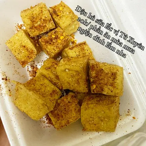 Hình ảnh Đậu sữa chiên giòn lắc bột ớt Tứ Xuyên