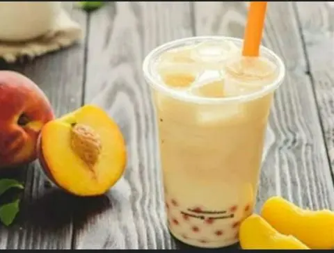 Hình ảnh Trà ĐÀO SỮA Size Nhỏ 