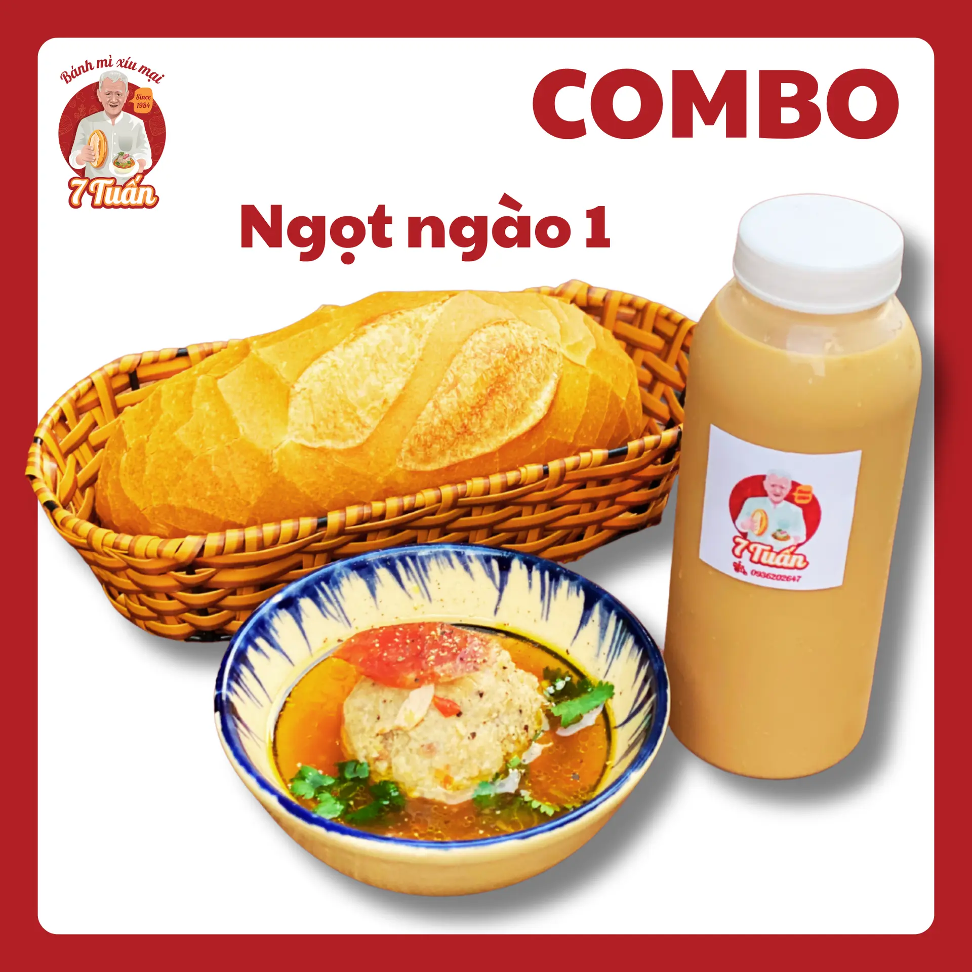 Hình ảnh Bánh mì xíu mại + Ts nguyên lá