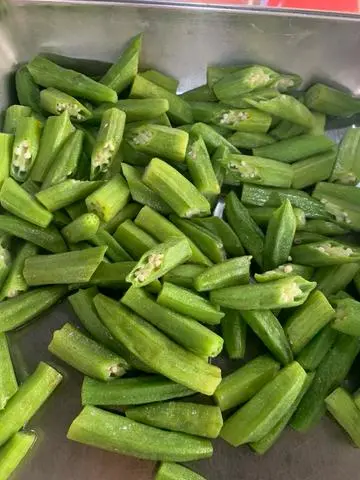 Hình ảnh đậu bắp luộc 