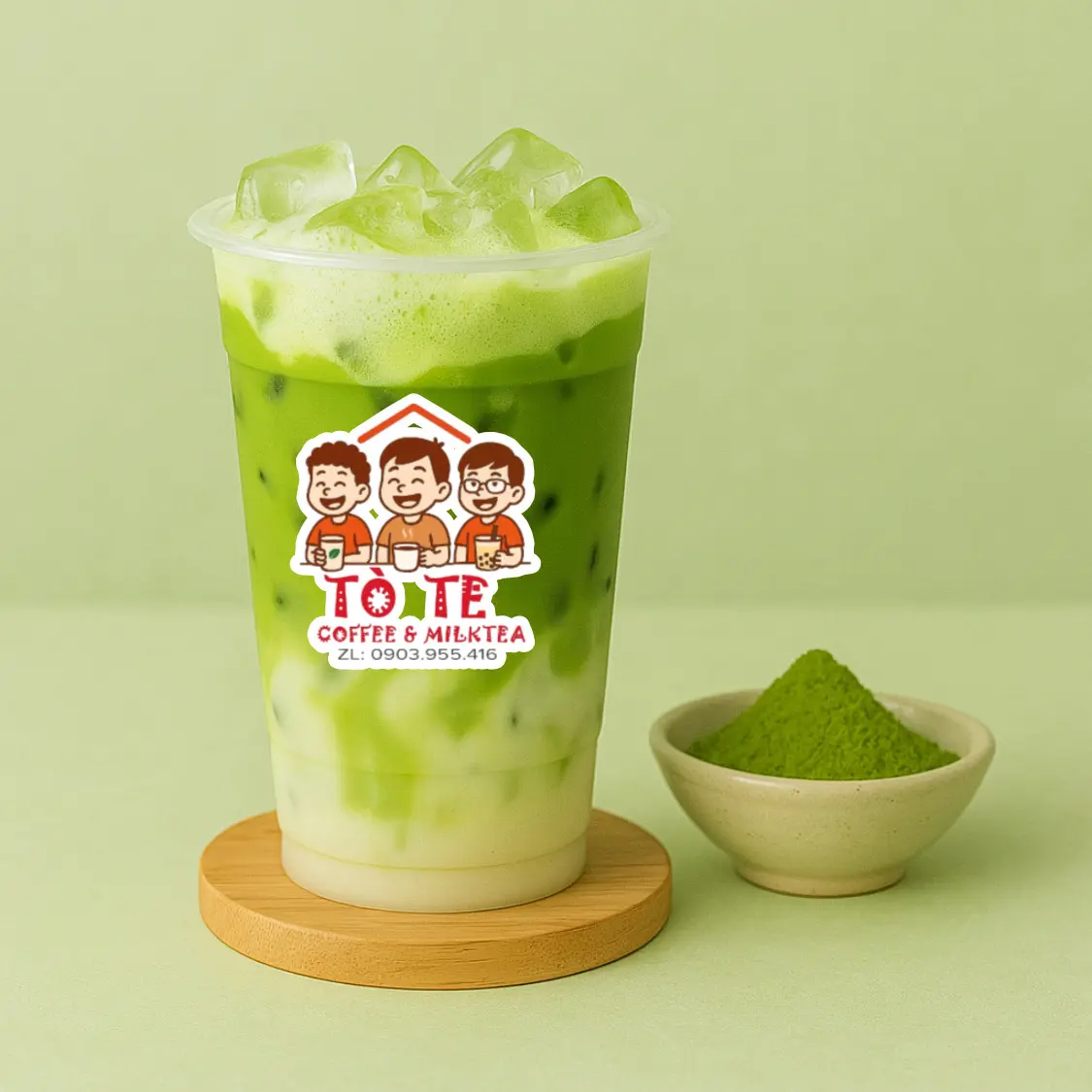 Hình ảnh Matcha Sữa Gạo Rang 