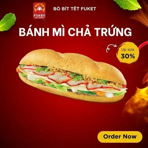 Hình ảnh Bánh mì chả trứng