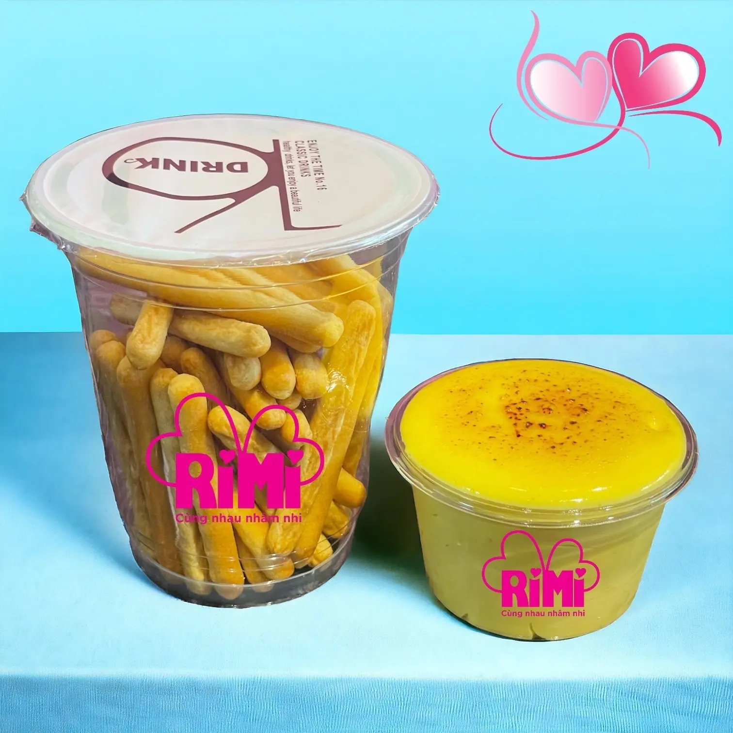Hình ảnh Bánh que chấm kem trứng nướng