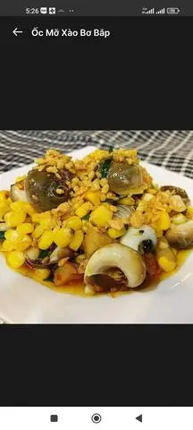 Hình ảnh ỐC MỠ XÀO BƠ BẮP