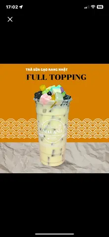 Hình ảnh Trà Sữa Gạo Rang Full Topping
