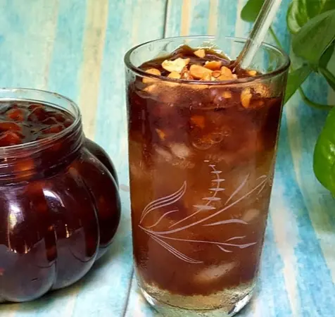 Hình ảnh Đá Me Hạt Dẻo Đậu Phộng - Ly 500ml