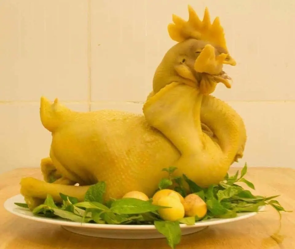 Hình ảnh Gà cúng - bộ lòng