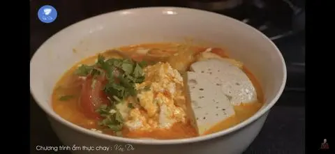 Hình ảnh Bún riêu chay + chai nước tùy chọn 