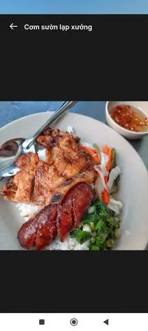 Hình ảnh cơm ba rọi  lạp xưởng