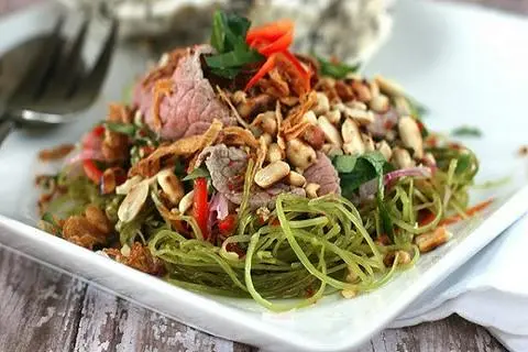 Hình ảnh gỏi bò rau muống 