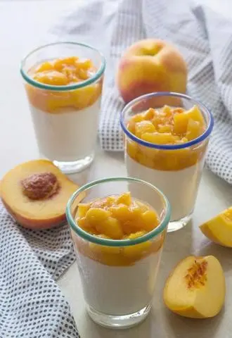Hình ảnh Panna cotta mật đào