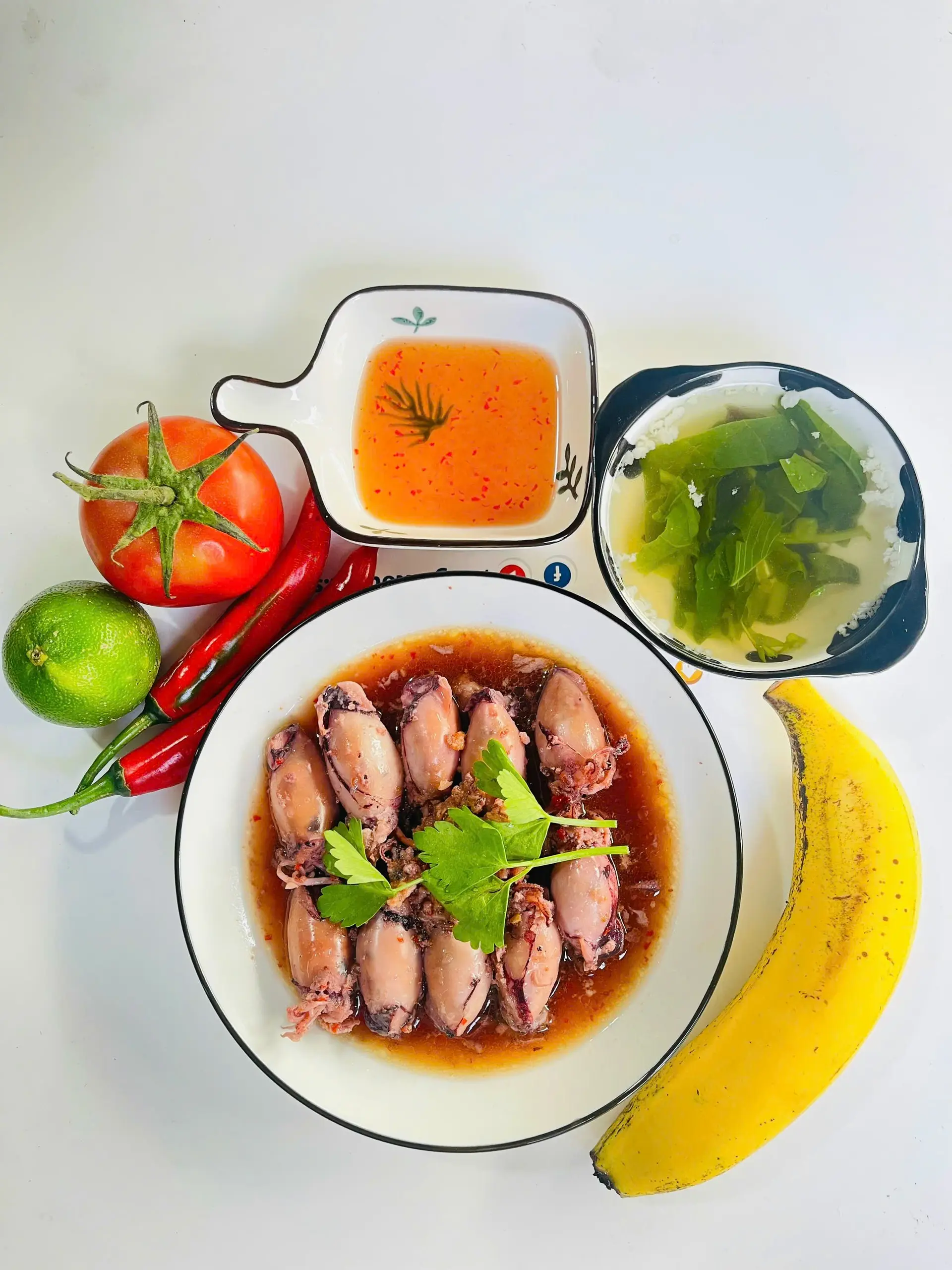 Hình ảnh Cơm mực nhồi thịt rim
