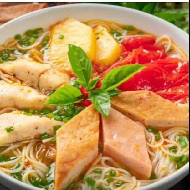 Hình ảnh bún riêu giò chả Huế cua chả cá nha trang 
