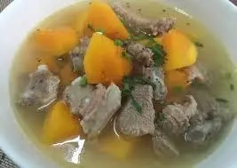Hình ảnh Canh đu đủ hầm sườn non