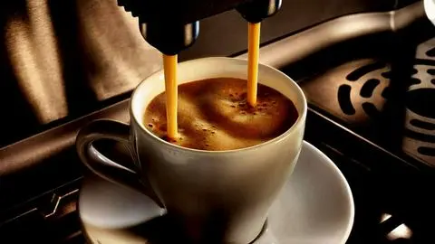 Hình ảnh Cafe pha máy đen đá