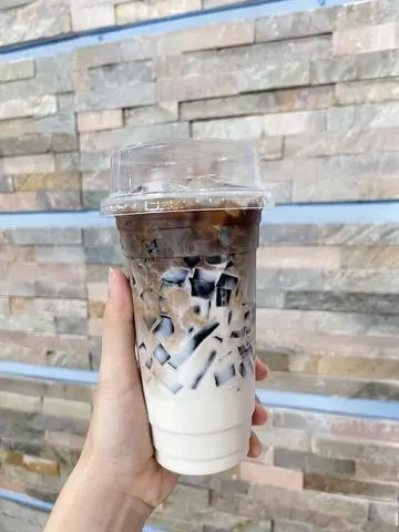 Hình ảnh Sữa tươi cà phê sương sáo - ly