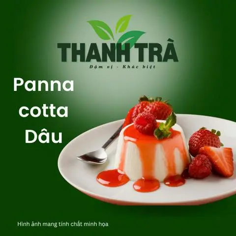 Hình ảnh Panna cotta Dâu