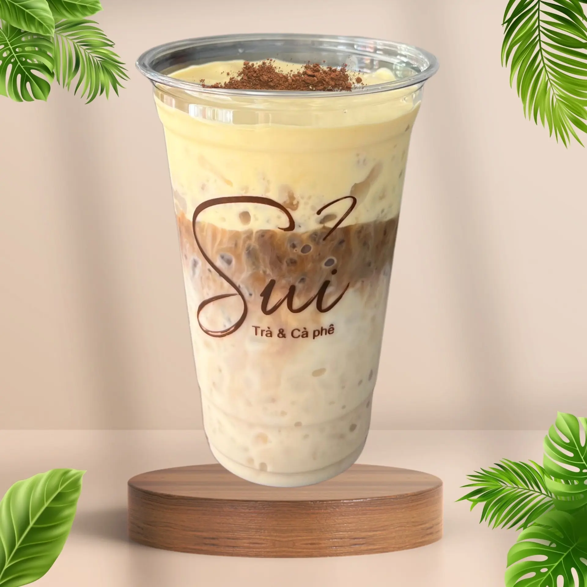 Hình ảnh Sữa tươi cà phê kem trứng