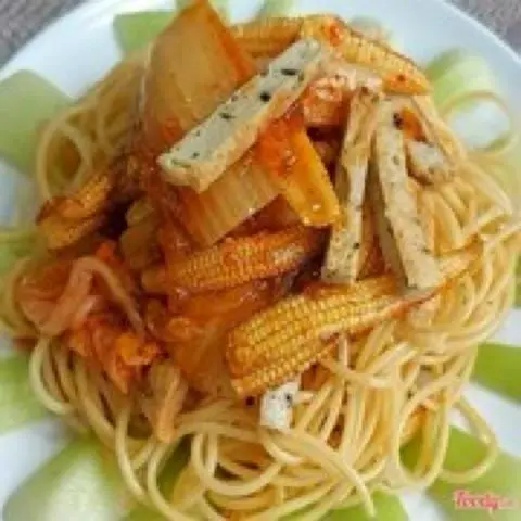 Hình ảnh Mì trộn sốt Thái chay