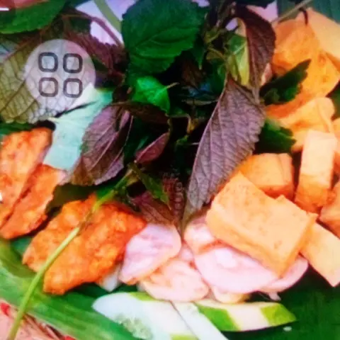 Hình ảnh Combo bún đậu chả cốm+trà tắc