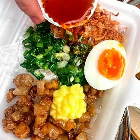Hình ảnh Bánh tráng tép mỡ rim
