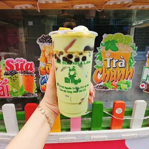 Hình ảnh Trà Sữa Matcha Full Topping - size L