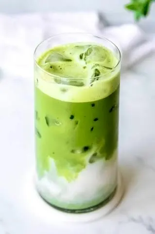 Hình ảnh Matcha latte - sữa gấu