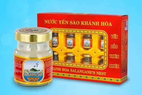 Hình ảnh Nước yến Khánh Hòa Sanest Hộp 8 lọ Thường 