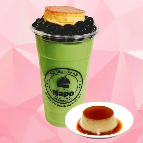 Hình ảnh Thái xanh trân châu bánh plan ( 700ml )