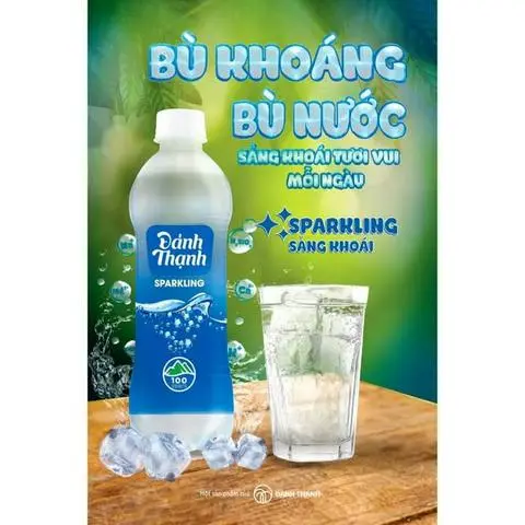 Hình ảnh nước khoáng  có ga vị chanh-1chai
