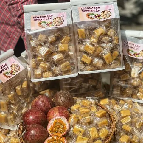 Hình ảnh Kẹo Dừa Sáp Chanh Dây 500g
