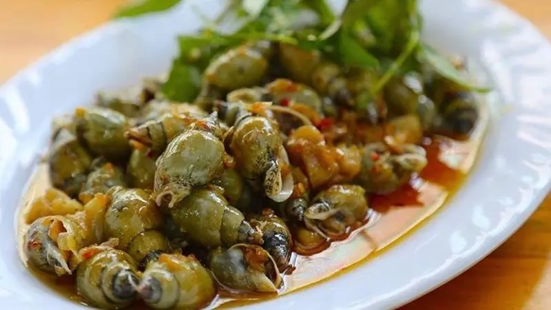 Hình ảnh ốc cà na xào sa tế