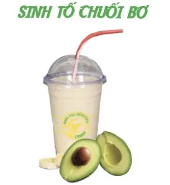Hình ảnh Sinh Tố Chuối Bơ