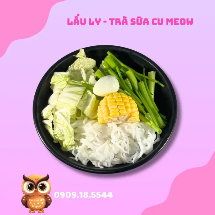 Hình ảnh Mì + nước lẩu ( kèm rau )