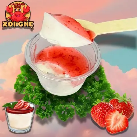 Hình ảnh Panna cotta dâu tây (65gr)