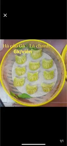 Hình ảnh Há cảo thịt gà - lá chanh