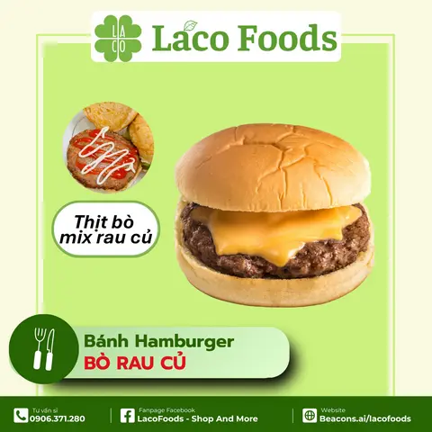 Hình ảnh Burger Bò Rau Củ
