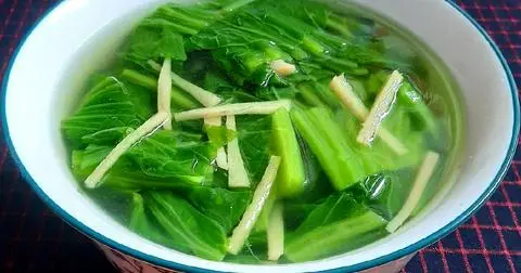Hình ảnh Canh cải xanh chay