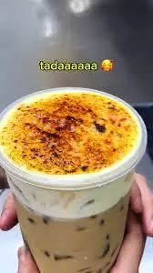 Hình ảnh Trà sữa kem trứng nướng 