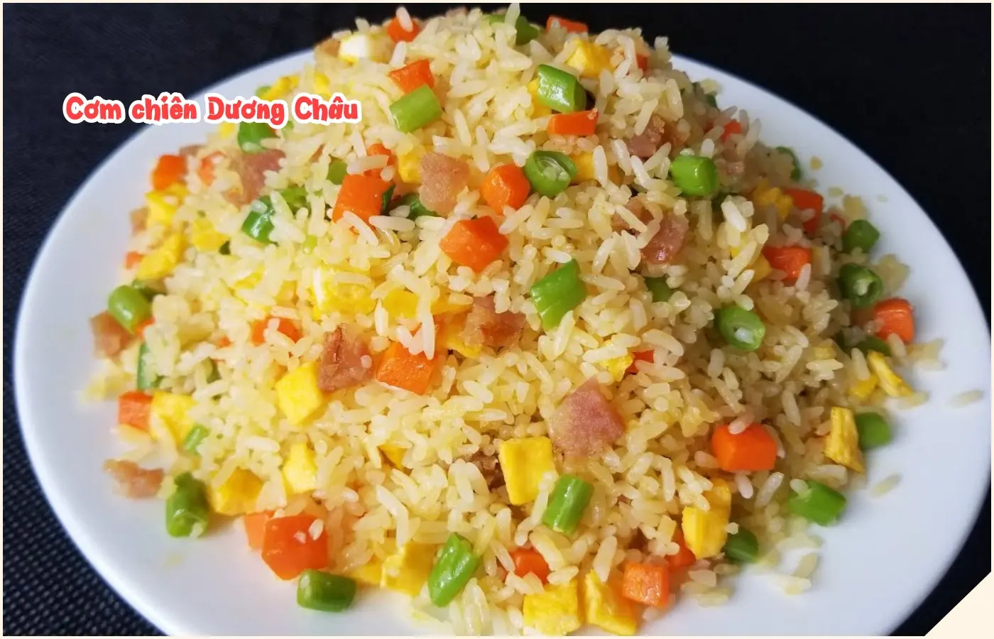 Hình ảnh Cơm dương châu xào thịt bò + trà tắc 