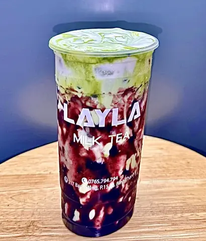Hình ảnh Latte Việt Quất Matcha