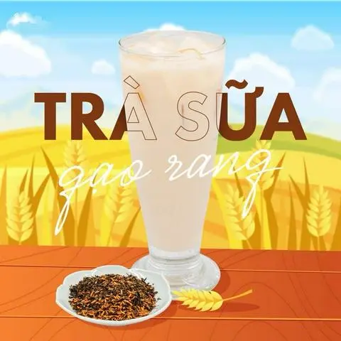 Hình ảnh Trà Sữa Gạo Rang