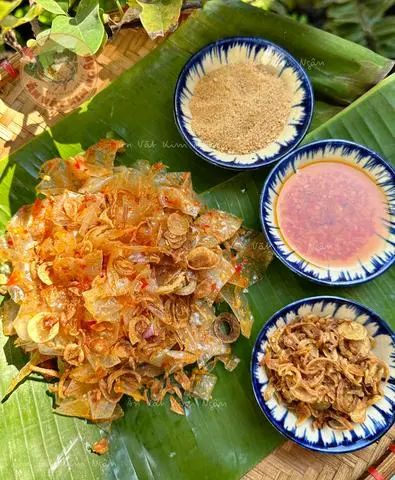 Hình ảnh BÁNH TRÁNG SATE MUỐI HÀNH PHI