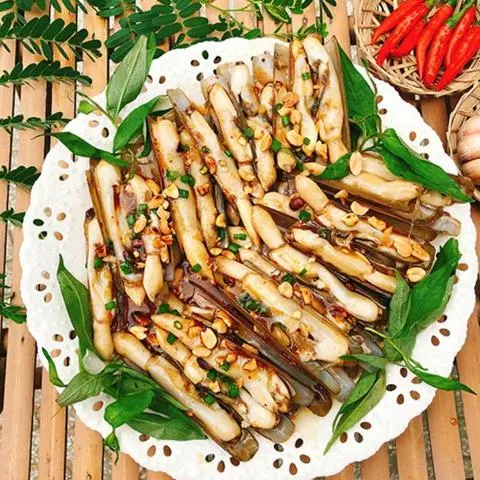 Hình ảnh Ốc móng tay xào mỡ hành