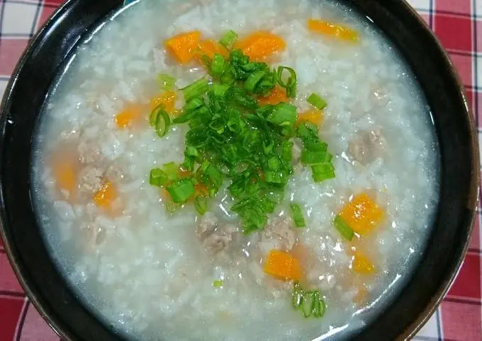 Hình ảnh cháo (  bò )cà rốt nhỏ