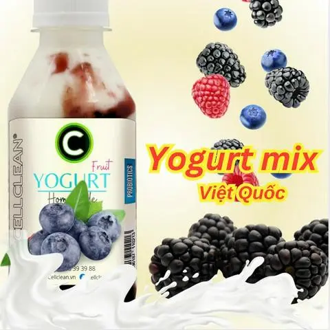 Hình ảnh Yogurt mix việt quất