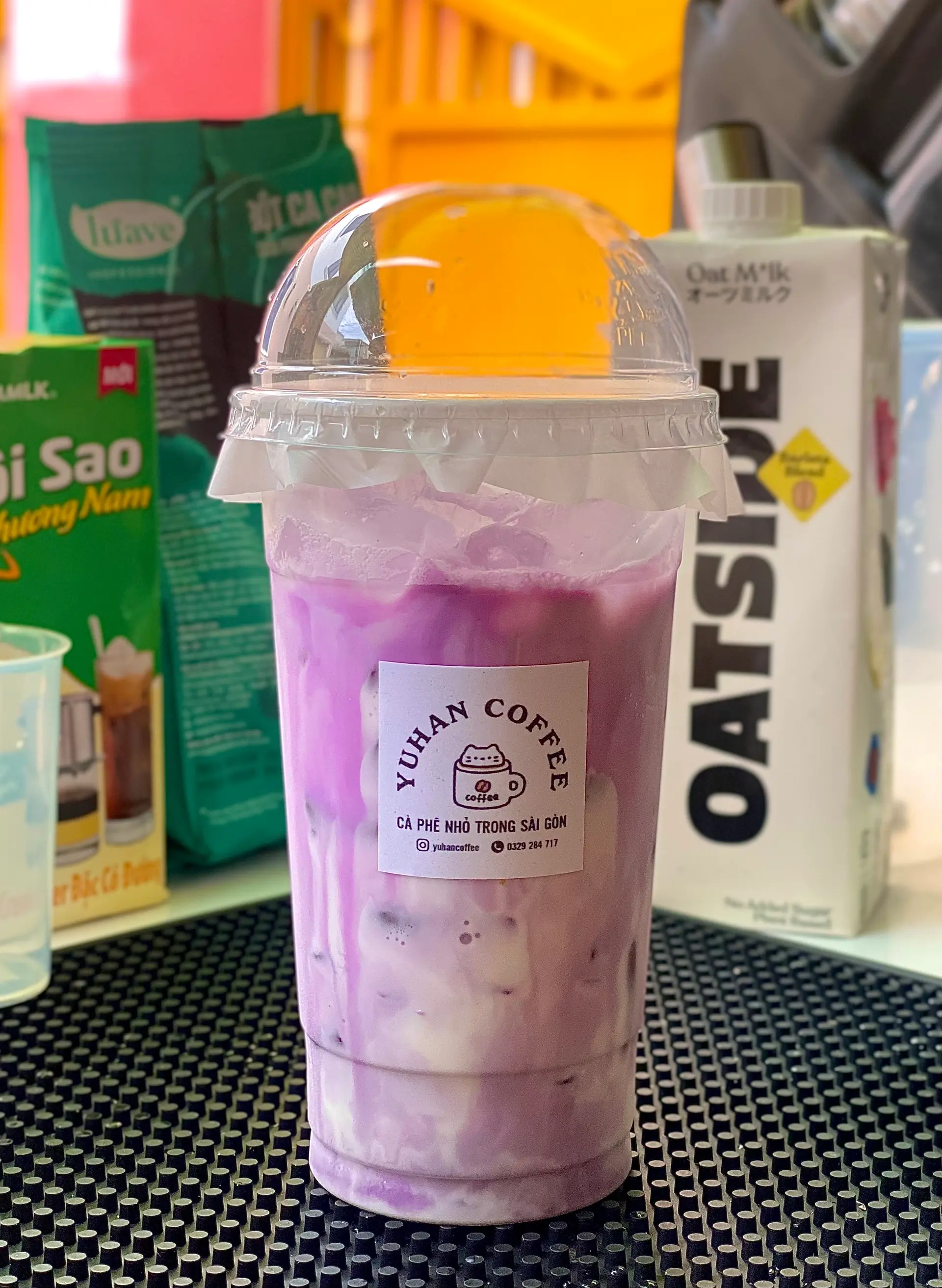 Hình ảnh Khoai Môn Latte Yến Mạch