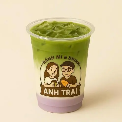 Hình ảnh Matcha latte khoai môn